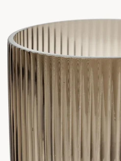 Clearance Jarrón de vidrio Simple Stripe, 18 cm Jarrones|Jarrones