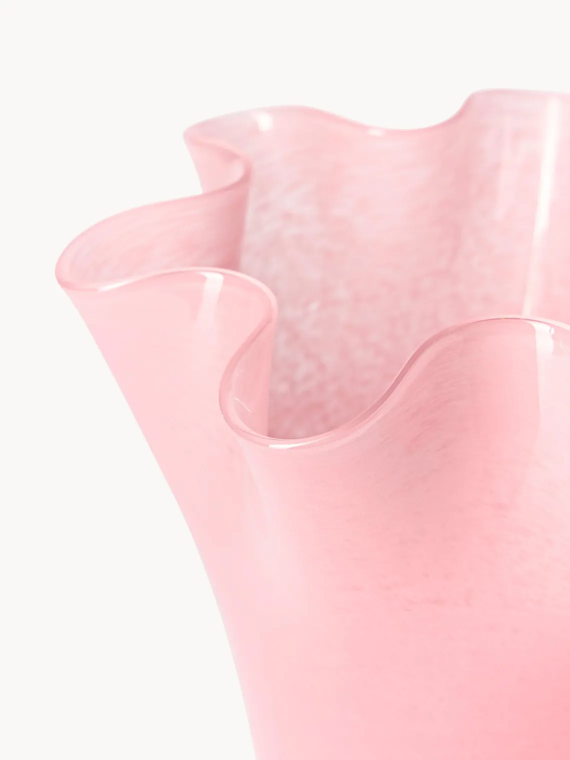 Jarrón de vidrio soplado artesanalmente Inaya, 25 cm Jarrones|Jarrones