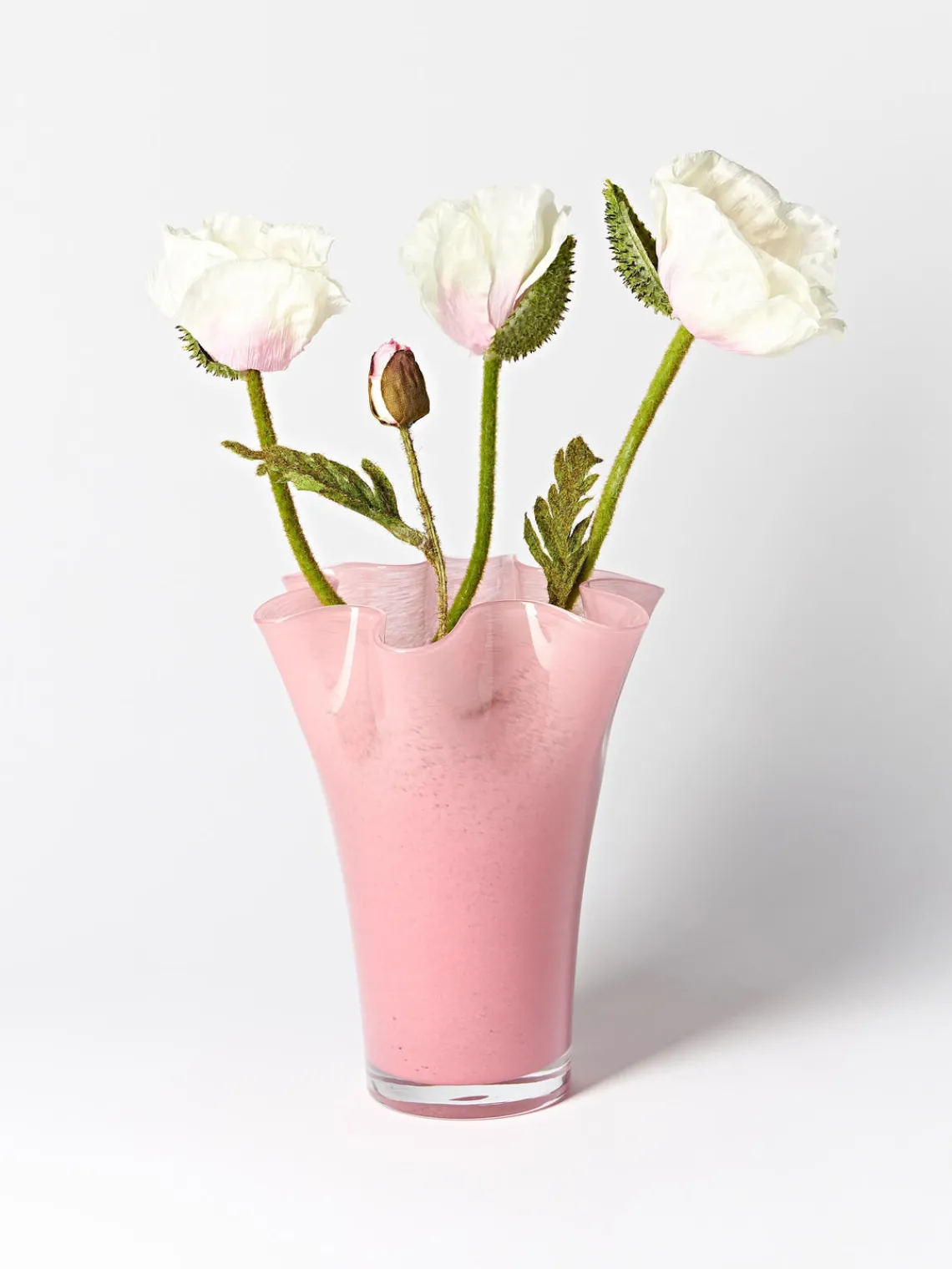 Jarrón de vidrio soplado artesanalmente Inaya, 25 cm Jarrones|Jarrones