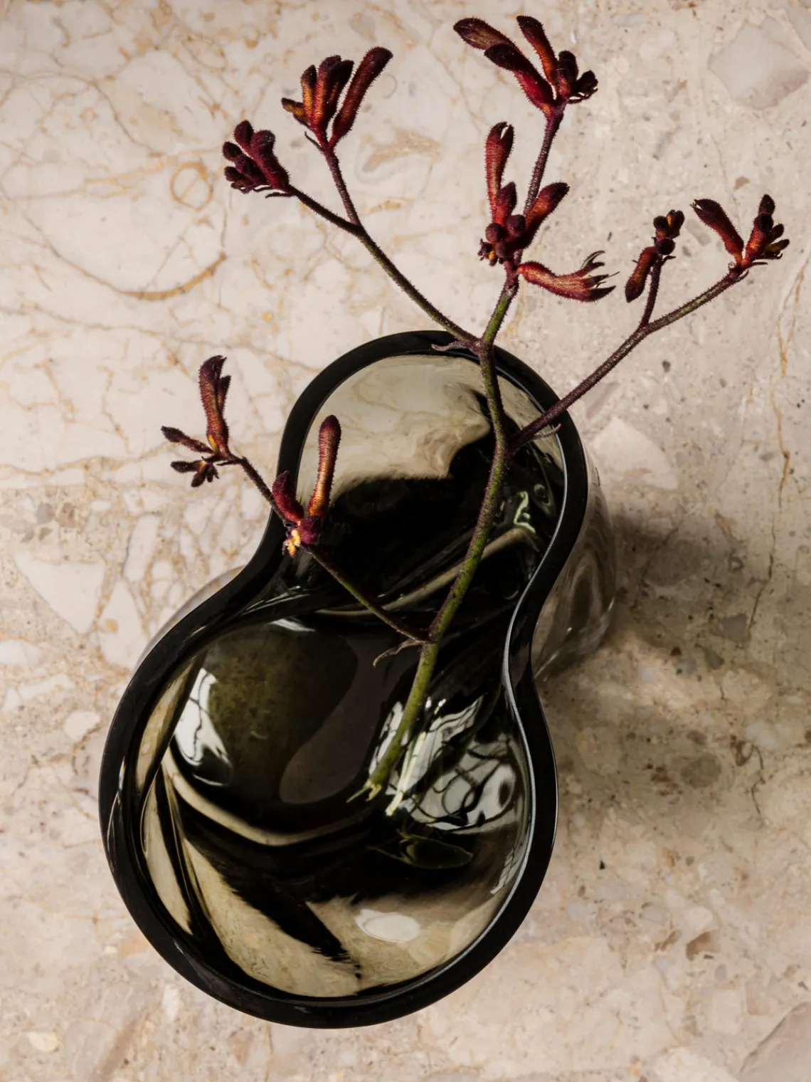 Jarrones|Jarrones>Audo Copenhagen Jarrón de vidrio soplado Aer, 19 cm