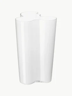 Jarrones|Jarrones>iittala Jarrón de vidrio soplado Alvar Aalto, 25 cm Blanco