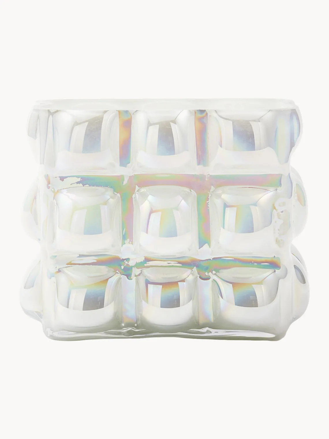 Jarrones|Jarrones>POLSPOTTEN Jarrón de vidrio soplado Bubble, 18 cm