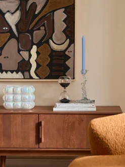 Jarrones|Jarrones>POLSPOTTEN Jarrón de vidrio soplado Bubble, 18 cm