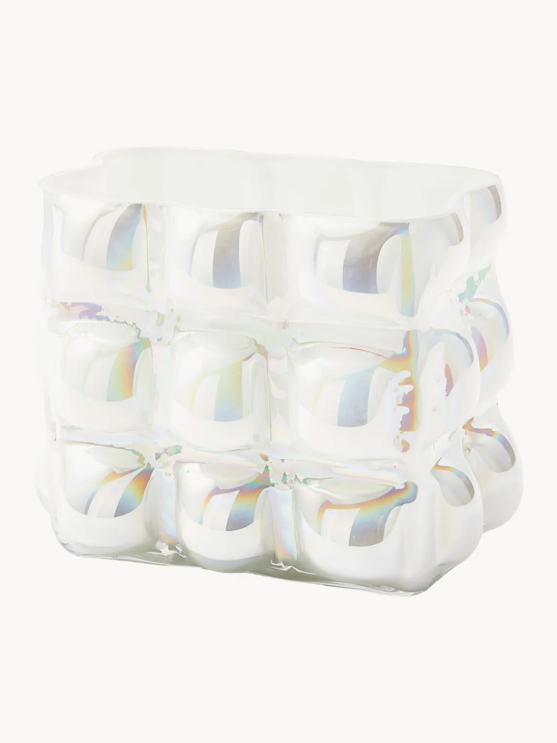 Jarrones|Jarrones>POLSPOTTEN Jarrón de vidrio soplado Bubble, 18 cm