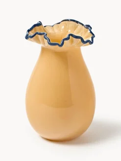 Sale Jarrón de vidrio soplado con adornos Gloria, Al 24 cm Jarrones|Jarrones