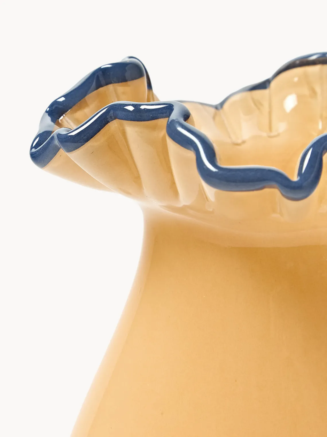 Sale Jarrón de vidrio soplado con adornos Gloria, Al 24 cm Jarrones|Jarrones