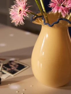 Sale Jarrón de vidrio soplado con adornos Gloria, Al 24 cm Jarrones|Jarrones