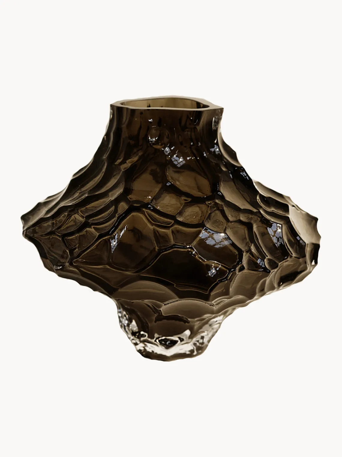 Online Jarrón de vidrio soplado Canyon, 23 cm Jarrones|Jarrones