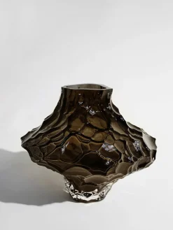 Online Jarrón de vidrio soplado Canyon, 23 cm Jarrones|Jarrones