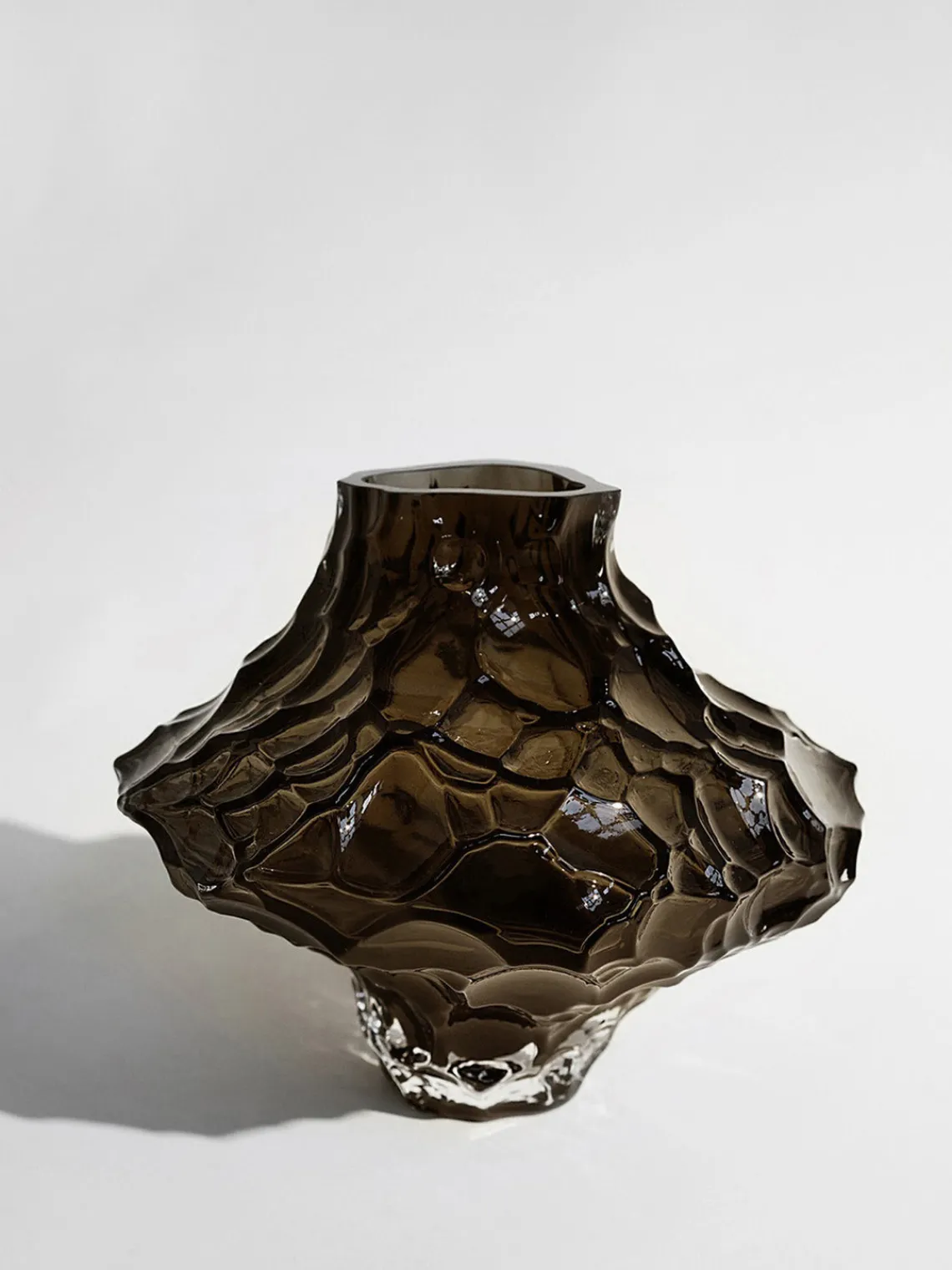 Online Jarrón de vidrio soplado Canyon, 23 cm Jarrones|Jarrones