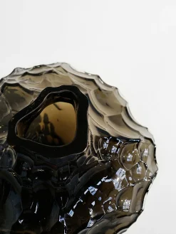 Online Jarrón de vidrio soplado Canyon, 23 cm Jarrones|Jarrones