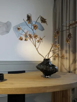 Online Jarrón de vidrio soplado Canyon, 23 cm Jarrones|Jarrones