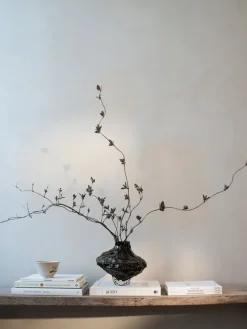 Online Jarrón de vidrio soplado Canyon, 23 cm Jarrones|Jarrones