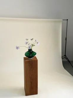 Jarrones|Jarrones></noscript>Hein Studio Jarrón de vidrio soplado Canyon, 23 cm Verde