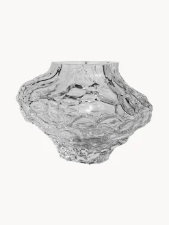 Jarrones|Jarrones>Hein Studio Jarrón de vidrio soplado Canyon, 8 cm Transparente