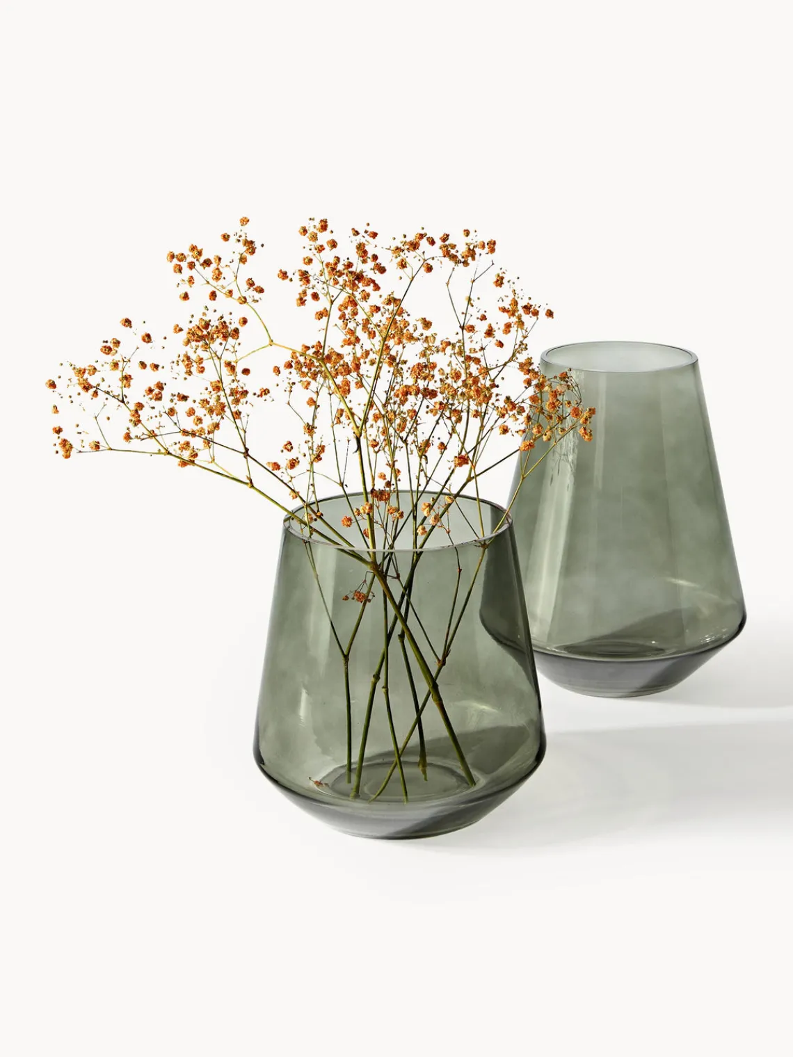 Jarrones|Jarrones>Westwing Collection Jarrón de vidrio soplado Joyce, 21 cm