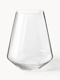 Jarrones|Jarrones>Westwing Collection Jarrón de vidrio soplado Joyce, 21 cm Transparente