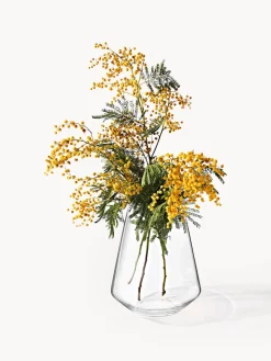 Jarrones|Jarrones>Westwing Collection Jarrón de vidrio soplado Joyce, 21 cm Transparente