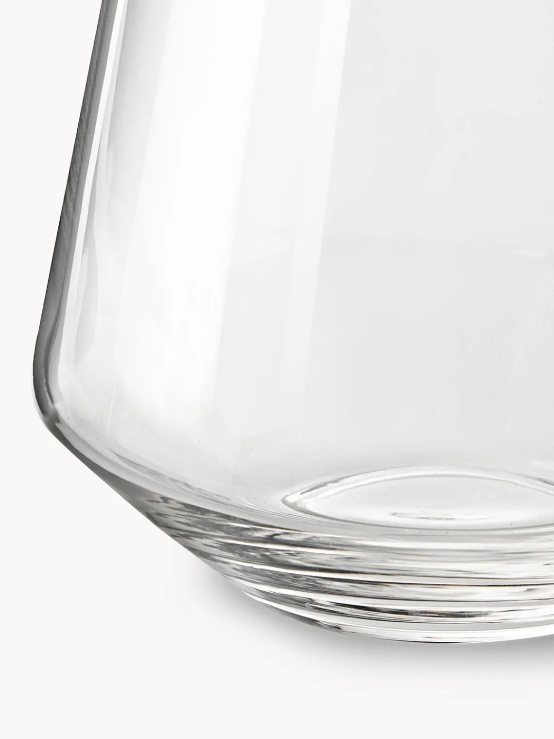 Jarrones|Jarrones>Westwing Collection Jarrón de vidrio soplado Joyce, 21 cm Transparente