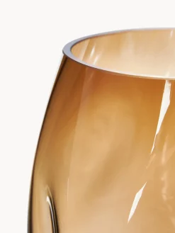 Jarrones|Jarrones></noscript>Westwing Collection Jarrón de vidrio soplado Lustre, 17 cm Ocre