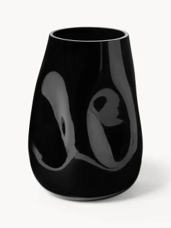 Online Jarrón de vidrio soplado Obsidian, 26 cm Jarrones|Jarrones