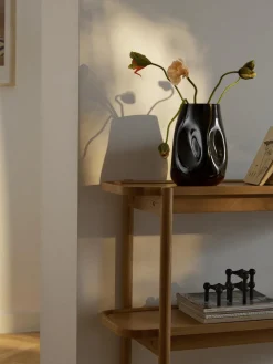 Online Jarrón de vidrio soplado Obsidian, 26 cm Jarrones|Jarrones