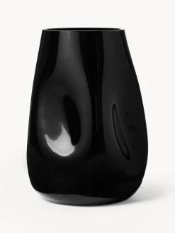 Online Jarrón de vidrio soplado Obsidian, 26 cm Jarrones|Jarrones