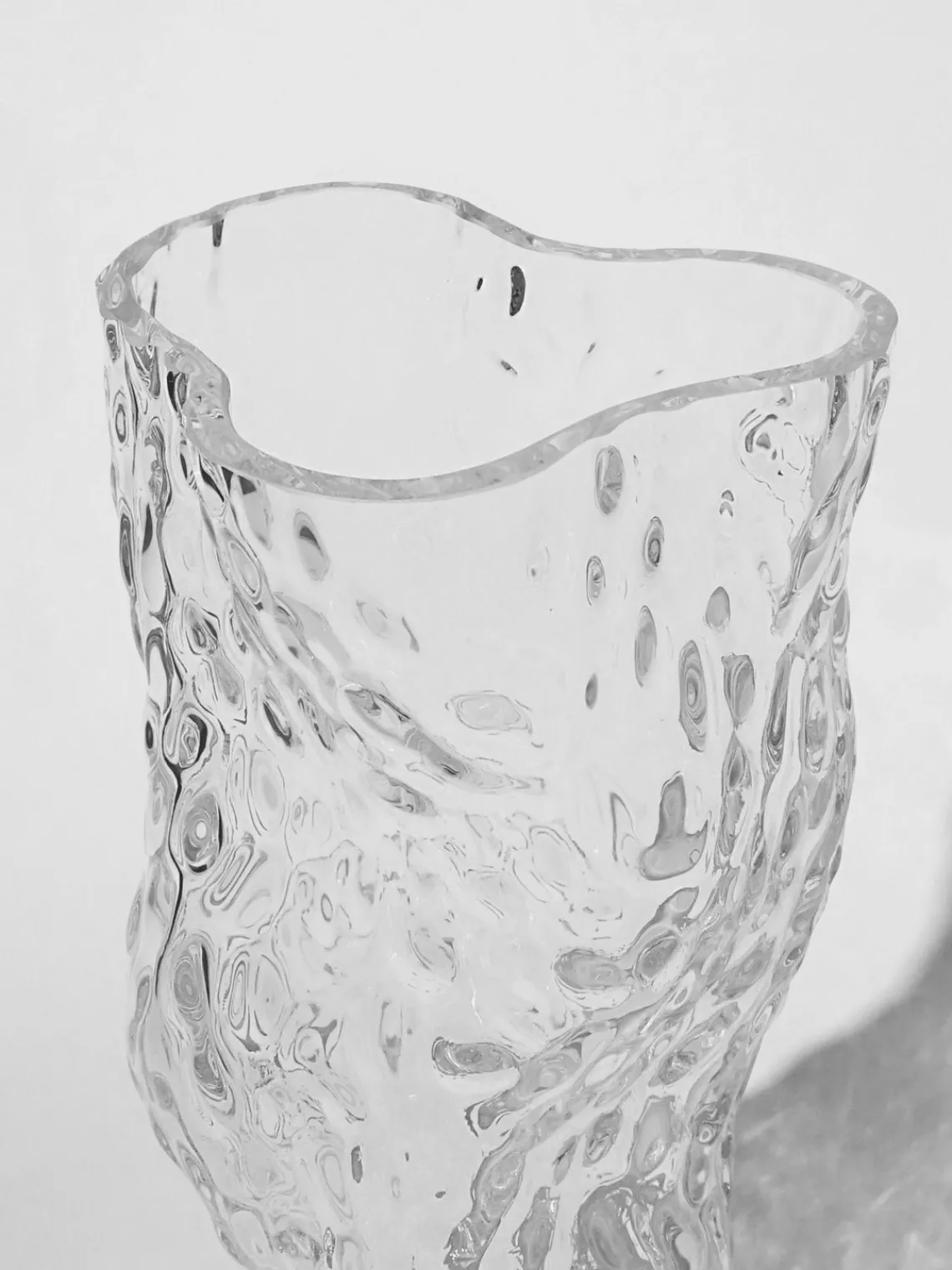 Hot Jarrón de vidrio soplado Ostrea Rock, 30 cm Jarrones|Jarrones