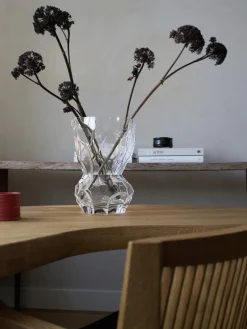 Jarrones|Jarrones>Hein Studio Jarrón de vidrio soplado Reflection, 30 cm Transparente