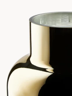 Jarrones|Jarrones>Westwing Collection Jarrón de vidrio soplado Uma, 27 cm Transparente, dorado