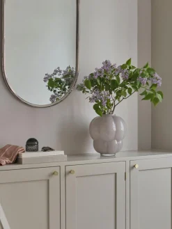 Jarrones|Jarrones>AYTM Jarrón de vidrio soplado Uva, 28 cm Gris claro brillante