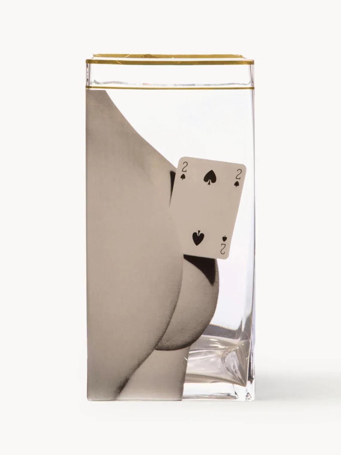 Jarrones|Jarrones>SELETTI Jarrón de vidrio , 30 cm Two Of Spades