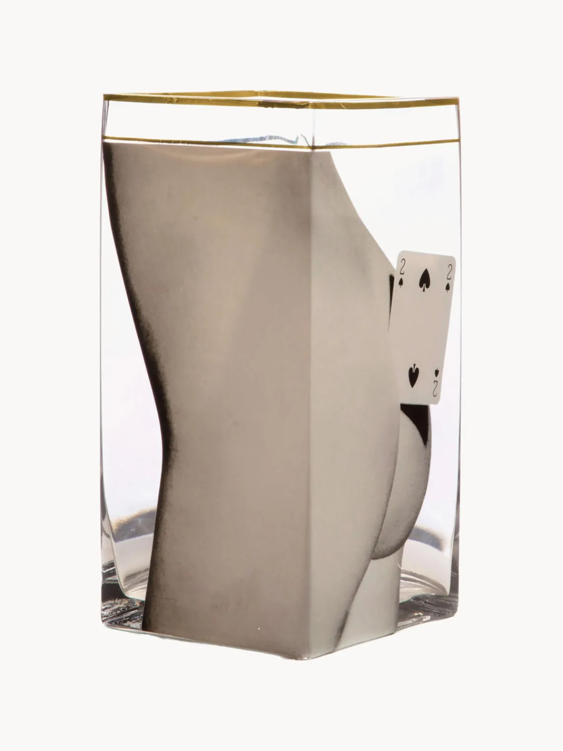 Jarrones|Jarrones>SELETTI Jarrón de vidrio , 30 cm Two Of Spades