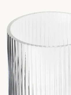 New Jarrón decorativo soplado con relieve Carlo, 20 cm Jarrones|Jarrones