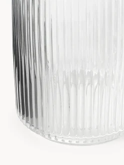 New Jarrón decorativo soplado con relieve Carlo, 20 cm Jarrones|Jarrones