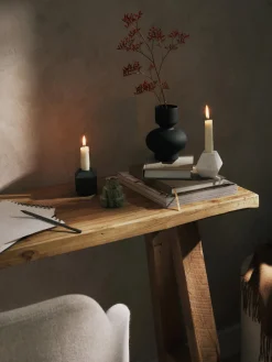 Jarrones|Jarrones>Westwing Collection Jarrón Elta, 16 cm Negro