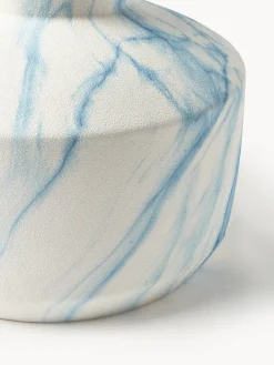 Jarrones|Jarrones></noscript>Westwing Collection Jarrón en look mármol Kiko, 27 cm Look mármol azul y blanco