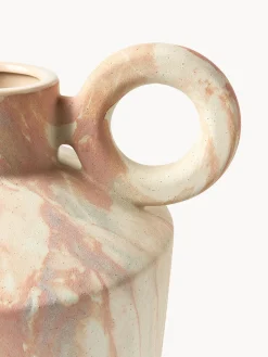 Jarrones|Jarrones></noscript>Westwing Collection Jarrón en look mármol Kiko, 27 cm Look mármol malva y beige claro