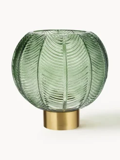 Jarrones|Jarrones>Bloomingville Jarrón esfera de vidrio Mickey, 21 cm