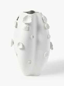 Hot Jarrón esmaltado con decoración de conchas Mar, 31 cm Jarrones|Jarrones