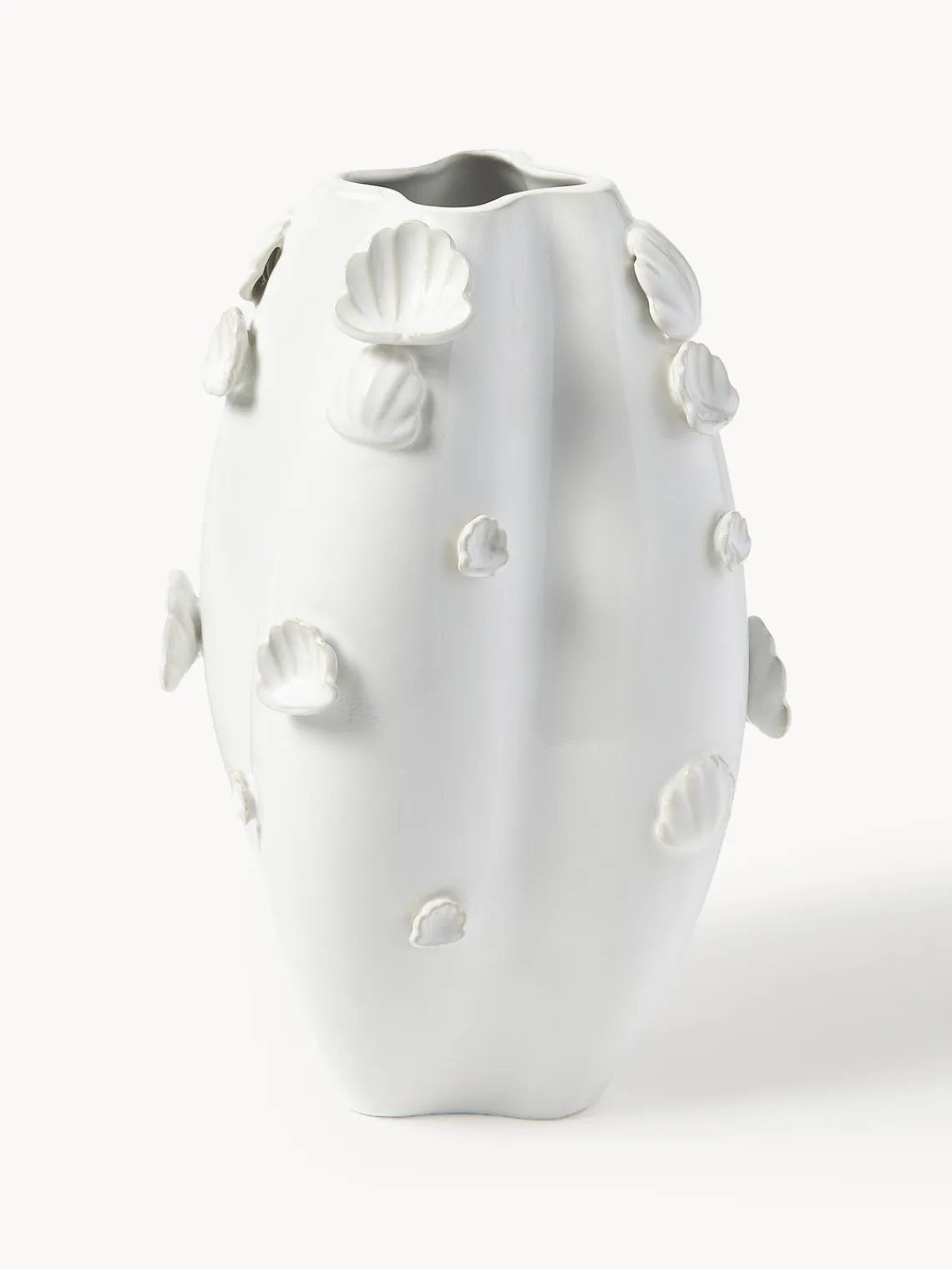 Hot Jarrón esmaltado con decoración de conchas Mar, 31 cm Jarrones|Jarrones