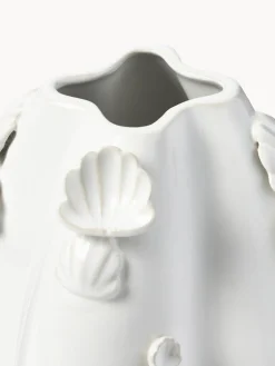 Hot Jarrón esmaltado con decoración de conchas Mar, 31 cm Jarrones|Jarrones