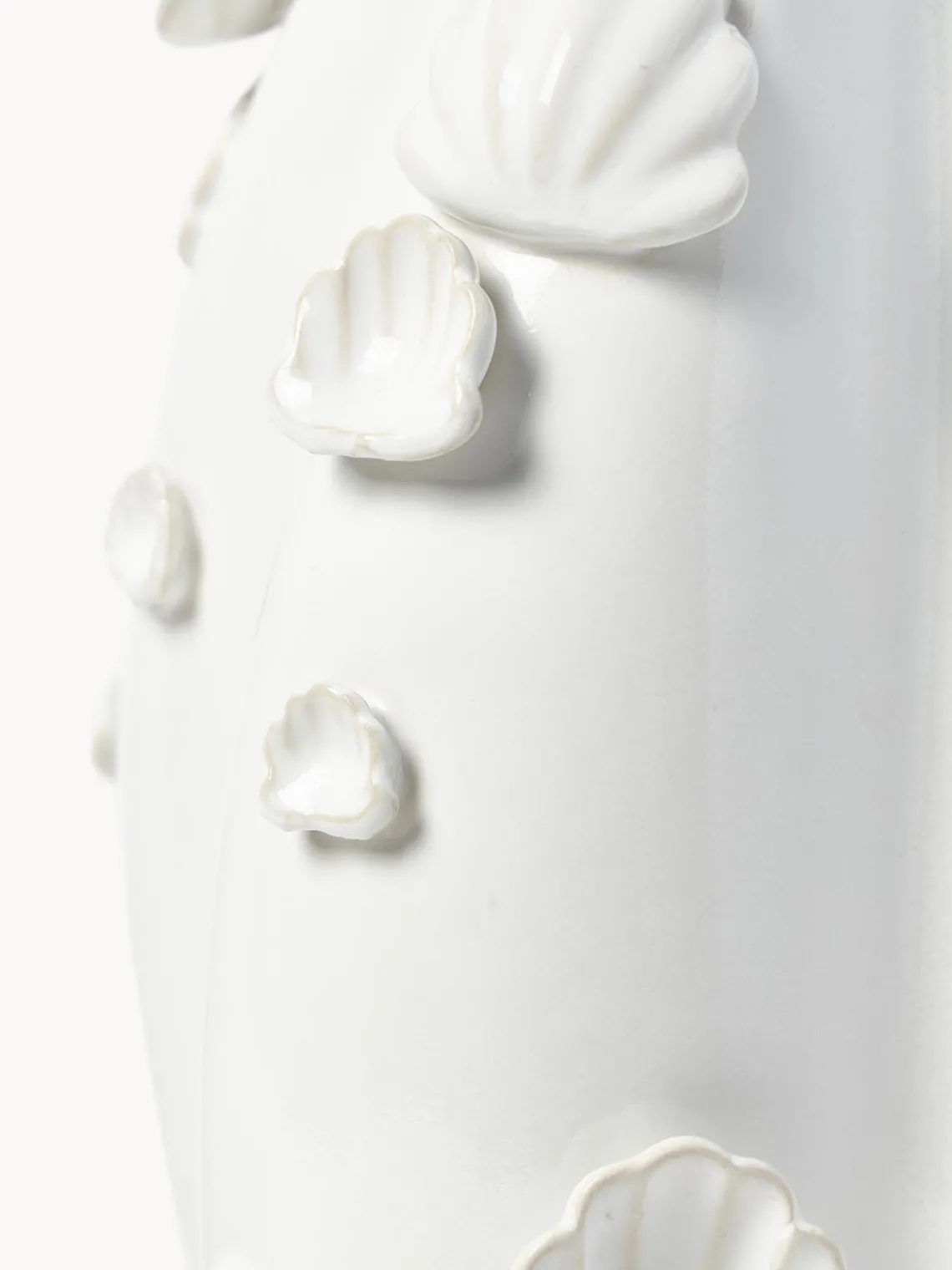 Hot Jarrón esmaltado con decoración de conchas Mar, 31 cm Jarrones|Jarrones