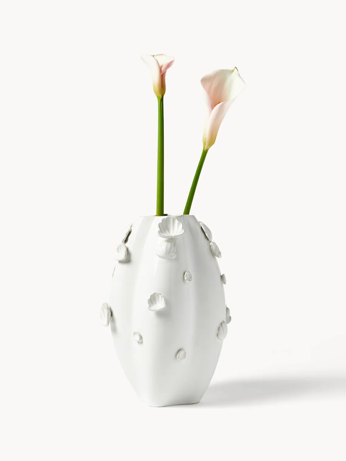 Hot Jarrón esmaltado con decoración de conchas Mar, 31 cm Jarrones|Jarrones