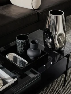 Online Jarrón grande de vidrio soplado artesanalmente Mirror, 35 cm Jarrones|Jarrones