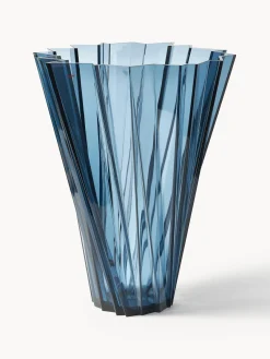 Jarrones|Jarrones>Kartell Jarrón grande Shanghai, Al 44 cm Azul transparente