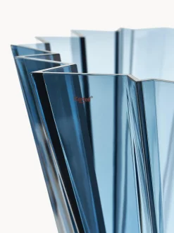 Jarrones|Jarrones>Kartell Jarrón grande Shanghai, Al 44 cm Azul transparente