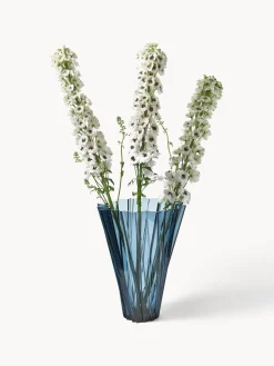 Jarrones|Jarrones></noscript>Kartell Jarrón grande Shanghai, Al 44 cm Azul transparente