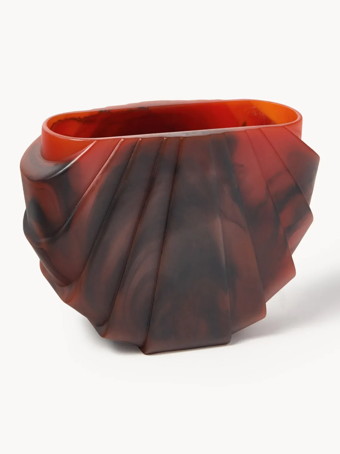 Jarrones|Jarrones>Westwing Collection Jarrón Jabu, 15 cm Tonos marrones