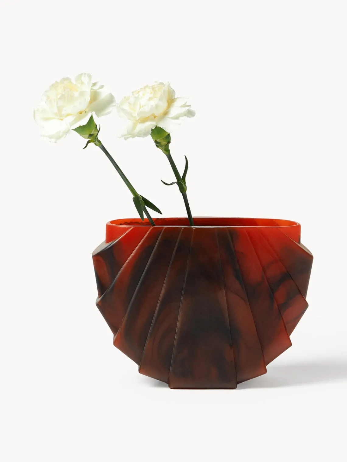 Jarrones|Jarrones>Westwing Collection Jarrón Jabu, 15 cm Tonos marrones